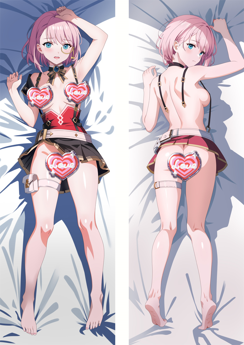 Genshin Impact Charlotte Anime Dakimakura Pillow Cover