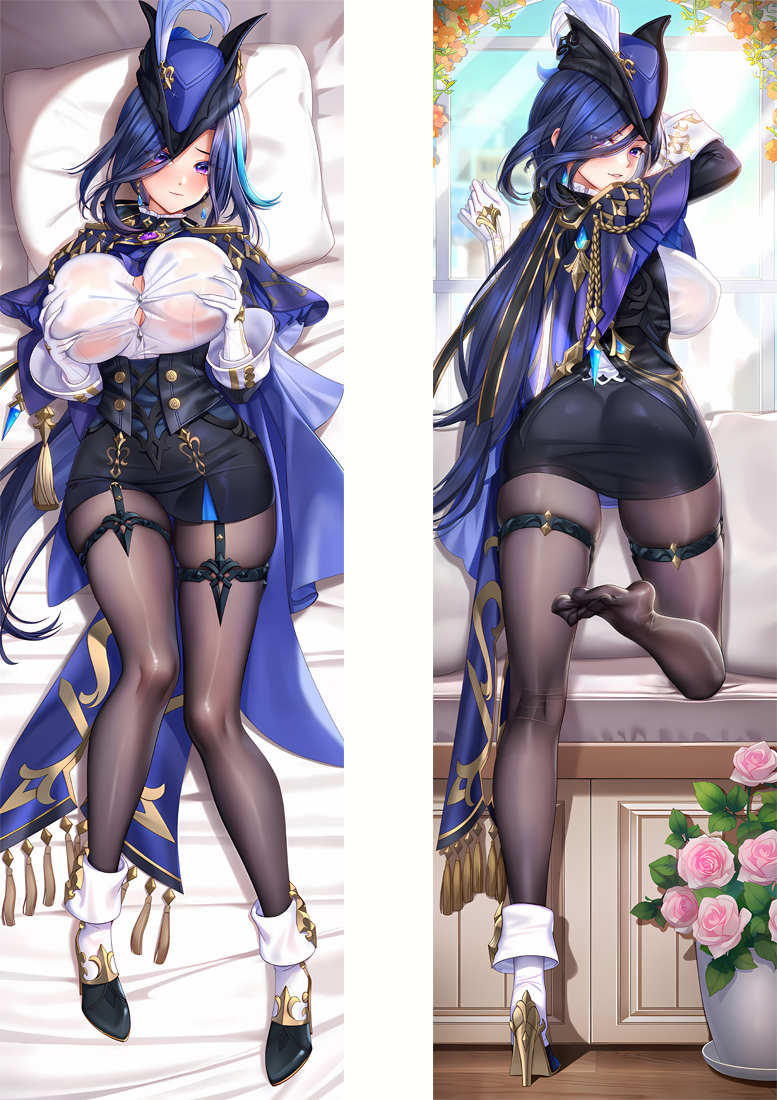 Genshin Impact Clorinde Anime Dakimakura Pillow Cover