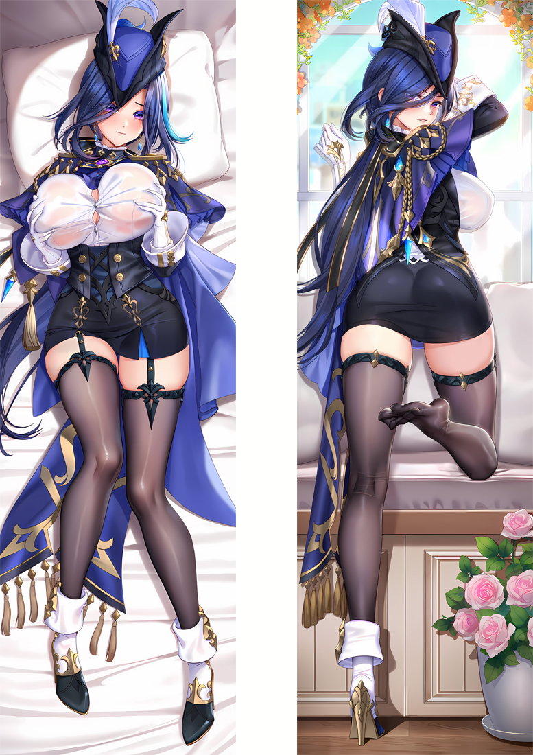 Genshin Impact Clorinde Anime Dakimakura Pillow Cover
