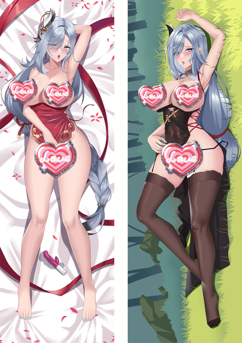 Genshin Impact Shenhe Anime Dakimakura Pillow Cover