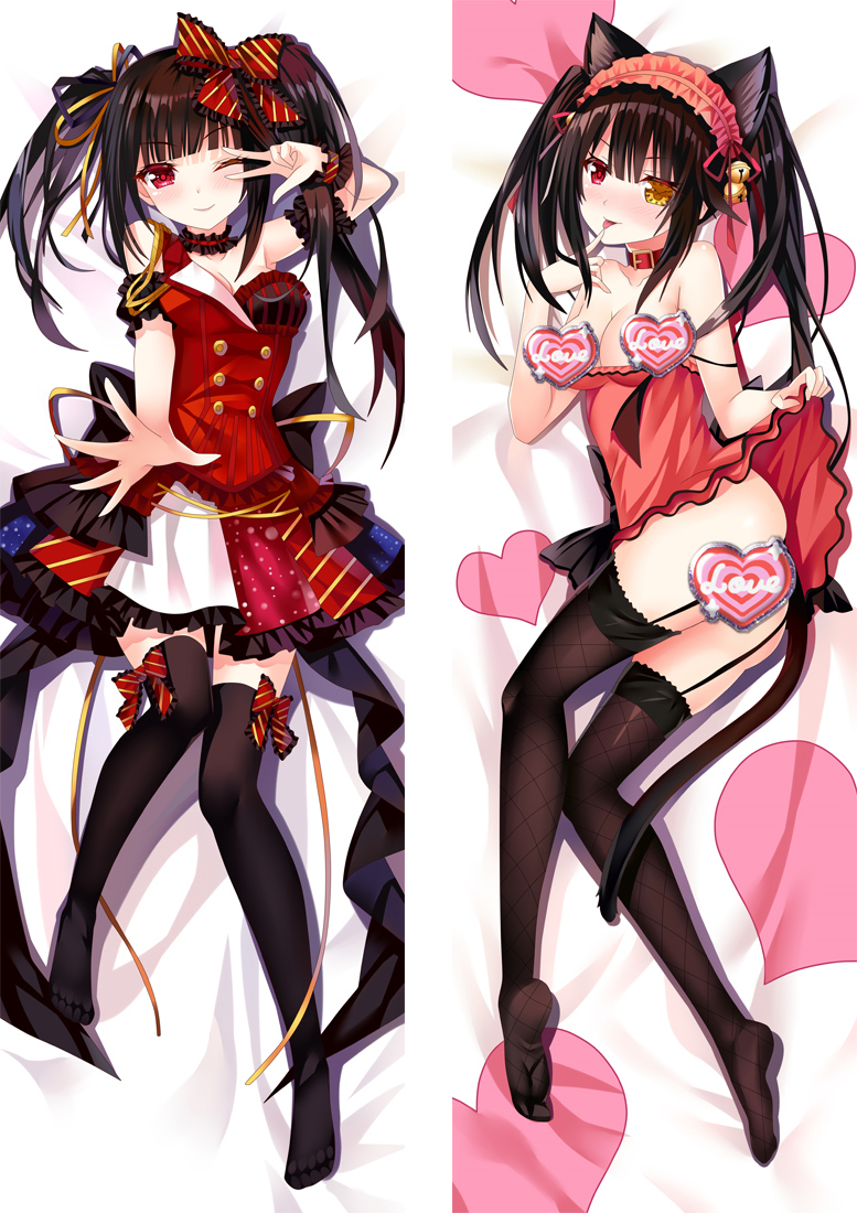 Date A Live Tokisaki Kurumi Anime Dakimakura Body Pillow Cover