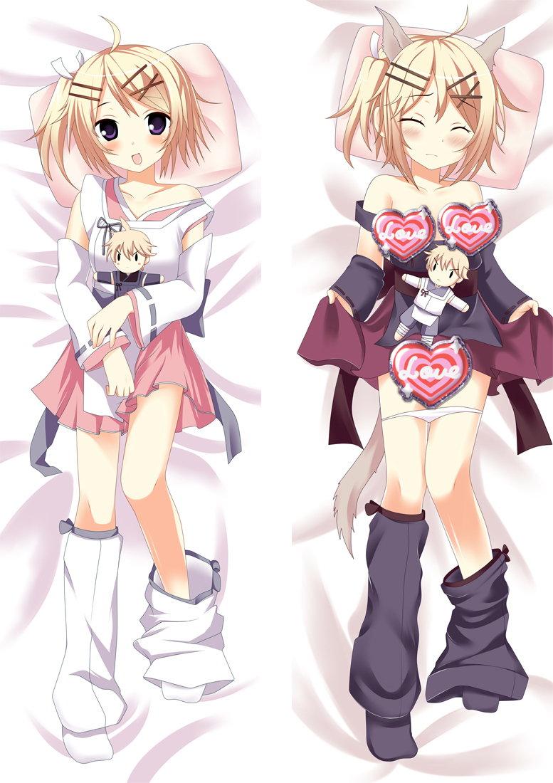 VOCALOID Kagamine Rin Anime Dakimakura Body Pillow Cover