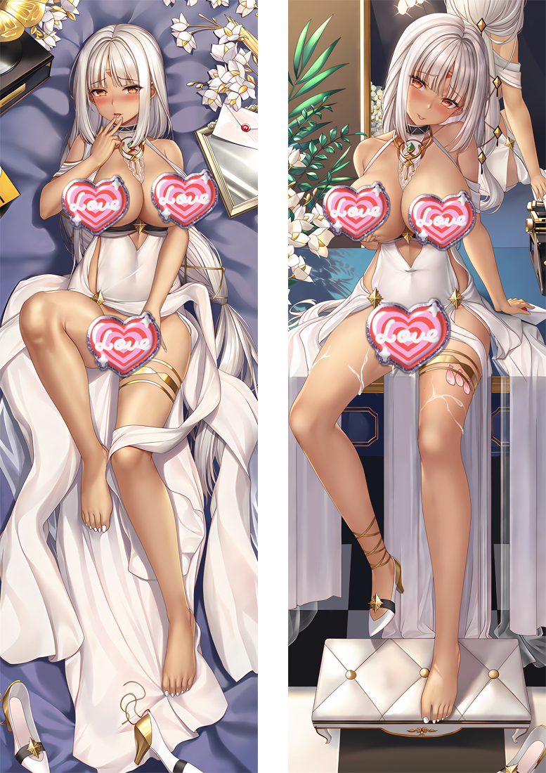 Azur Lane Massachusetts R Anime Dakimakura Body Pillow Cover