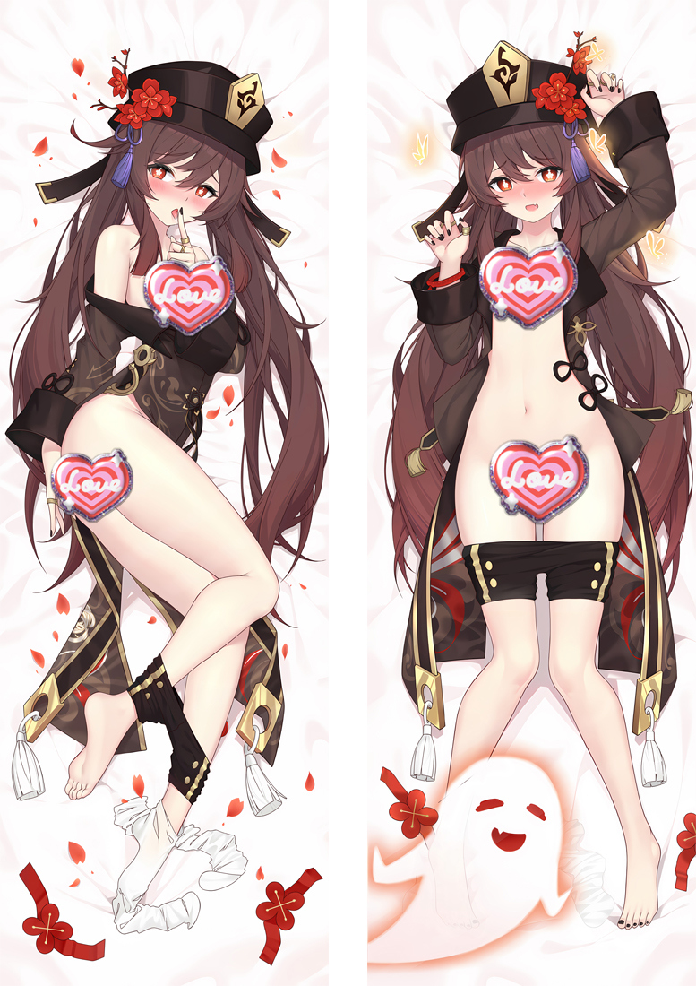 Genshin Impact Hutao Anime Dakimakura Pillow Cover
