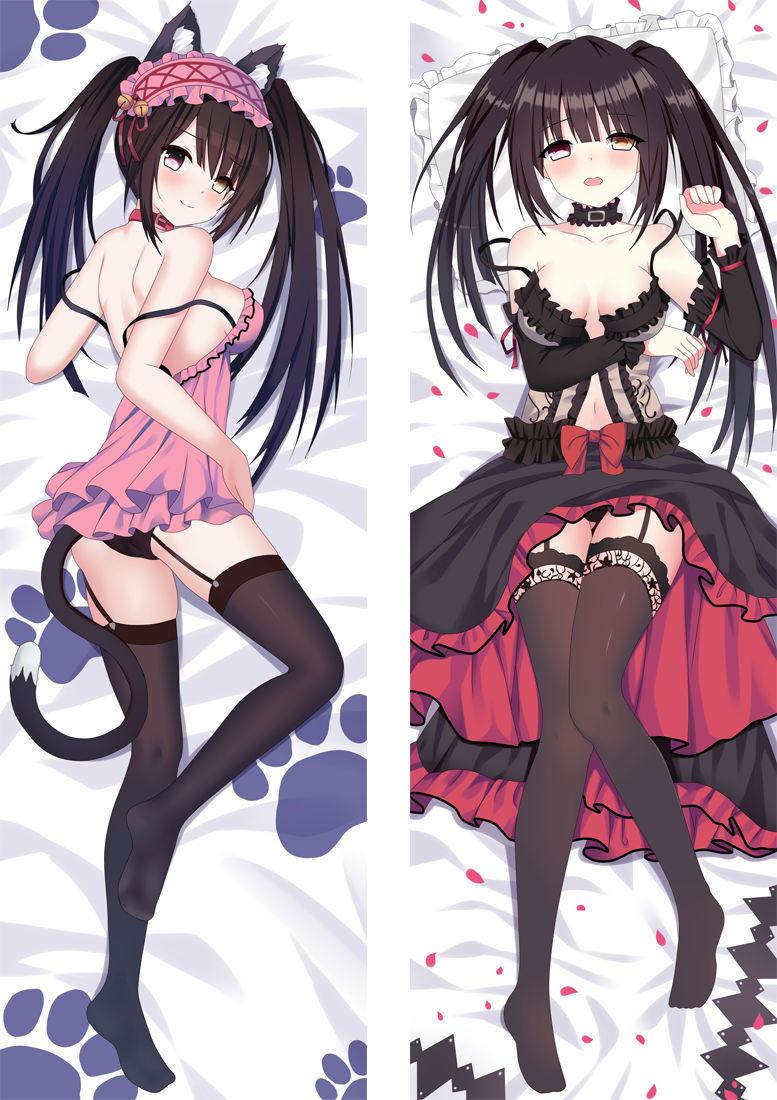 Date A Live Tokisaki Kurumi Anime Dakimakura Pillow Cover