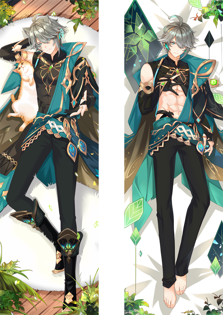 Genshin Impact Alhaitham Anime Dakimakura Body Pillow Cover