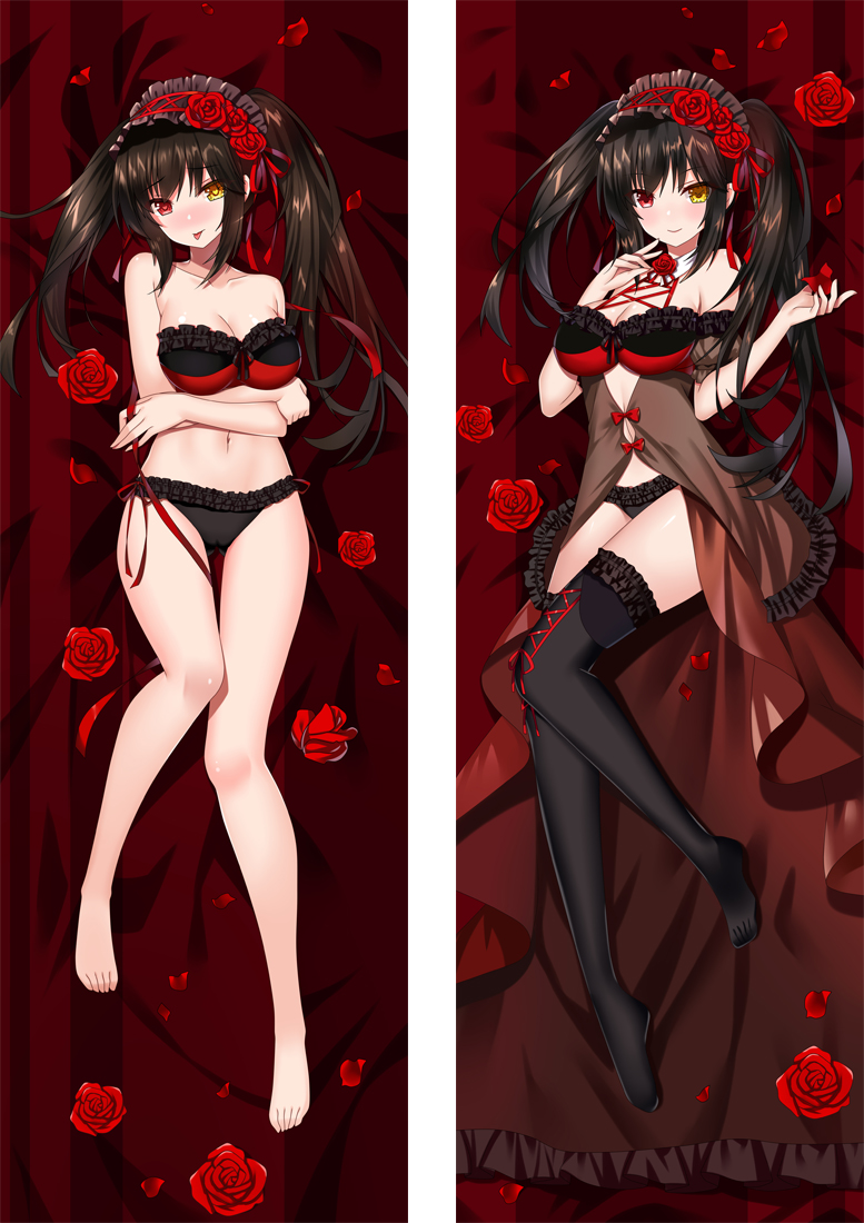 Date A Live Kurumi Tokisaki Anime Dakimakura Pillow Cover H4215-A