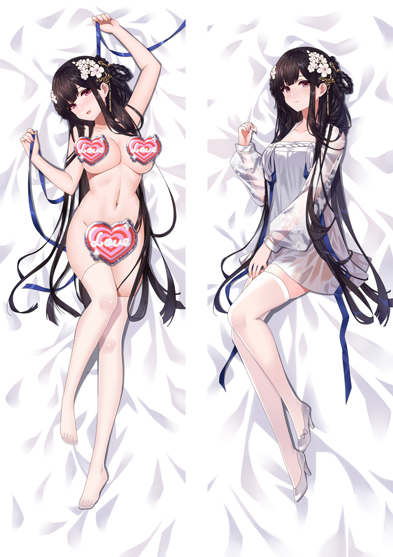 Azur Lane ROC Yat Sen Anime Dakimakura Body Pillow Cover H4217-B