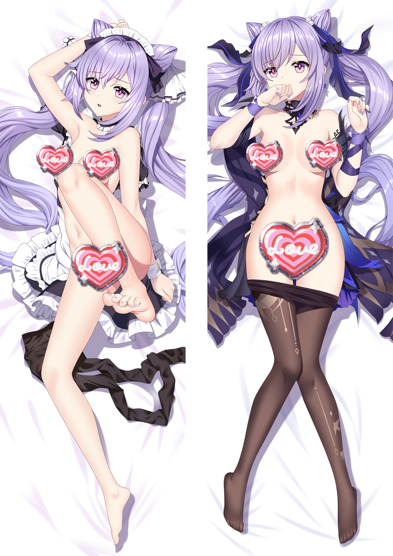 Genshin Impact Keqing Anime Dakimakura Body Pillow Cover