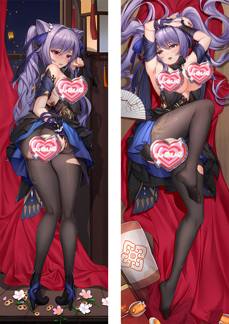 Genshin Impact Keqing Anime Dakimakura Body Pillow Cover