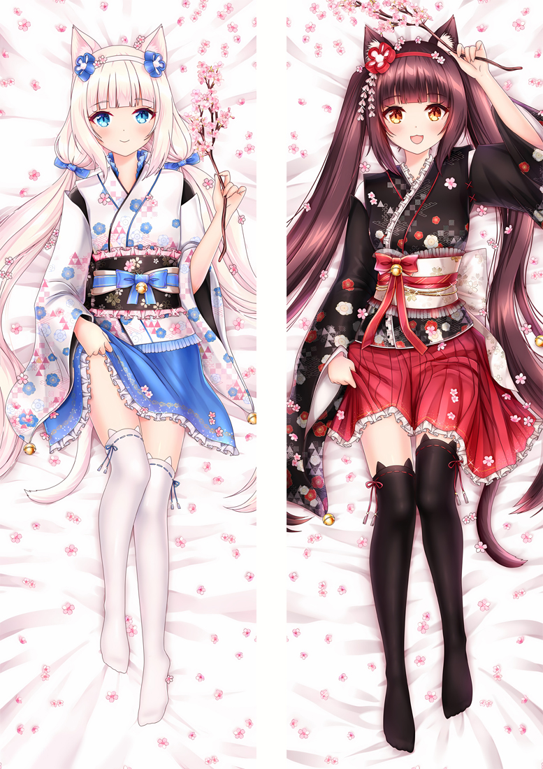 Nekopara Chocola&Vanilla Anime Dakimakura Body Pillow Cover