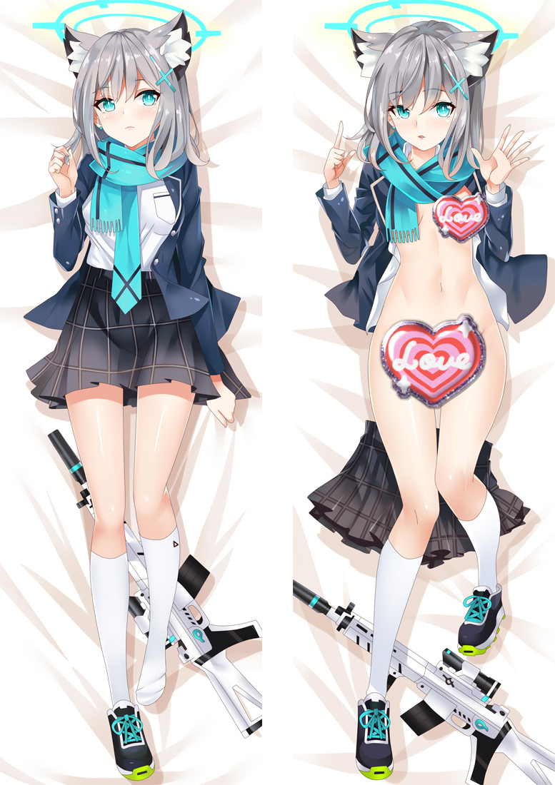 Blue Archive Shiroko Anime Dakimakura Body Pillow Cover