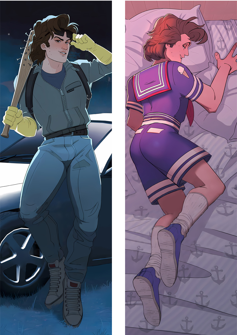 Stranger Things Steve Harrington Husbando Anime Dakimakura Body Pillow Cover