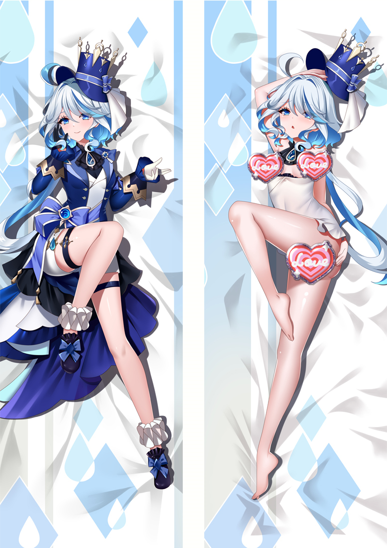 Genshin Impact Focalors Anime Dakimakura Body Pillow Cover