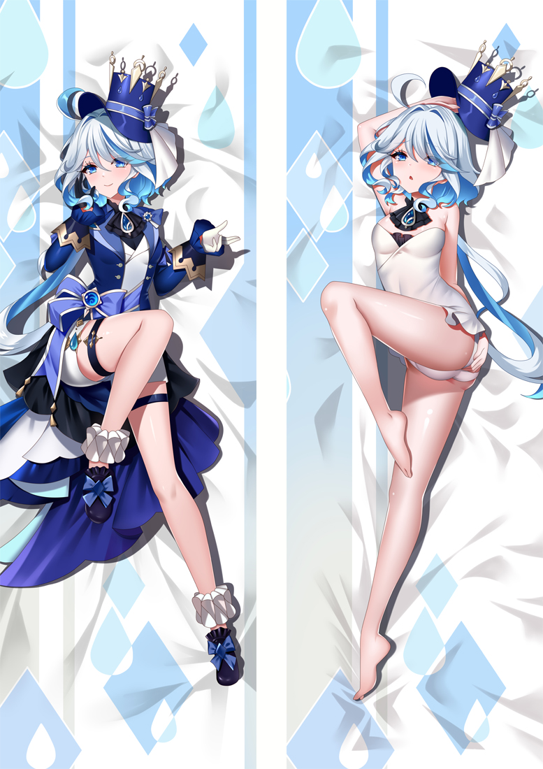 Genshin Impact Focalors Anime Dakimakura Body Pillow Cover