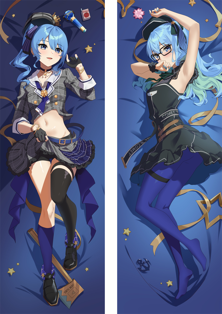 Virtual Youtuber Hoshimachi Suisei Anime Dakimakura Body Pillow Cover