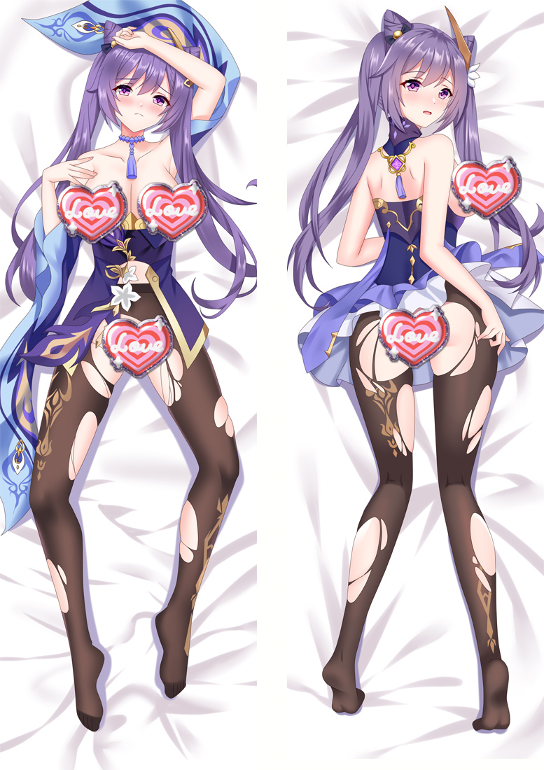 Genshin Impact Keqing Anime Dakimakura Pillow Cover