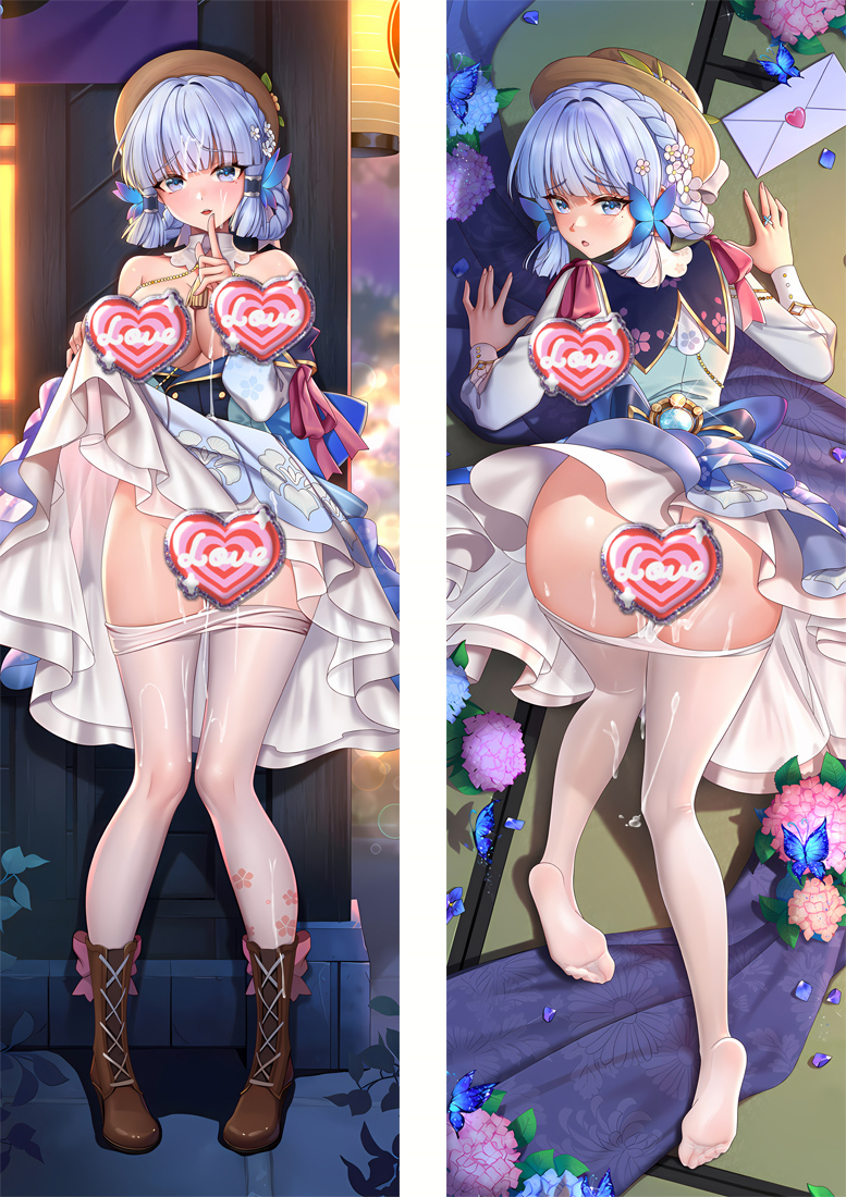 Genshin Impact Kamisato Ayaka Anime Dakimakura Pillow Cover