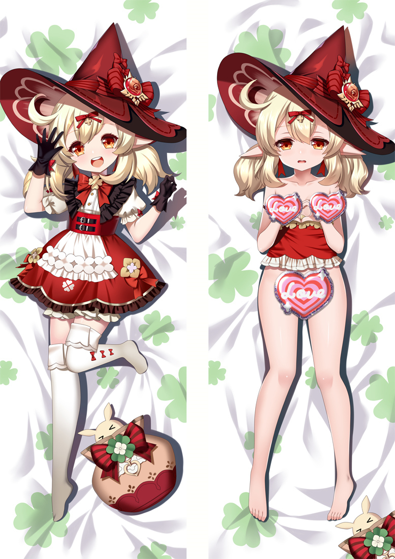 Genshin Impact Klee Anime Dakimakura Pillow Cover