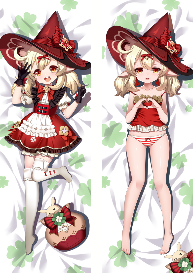 Genshin Impact Klee Anime Dakimakura Pillow Cover