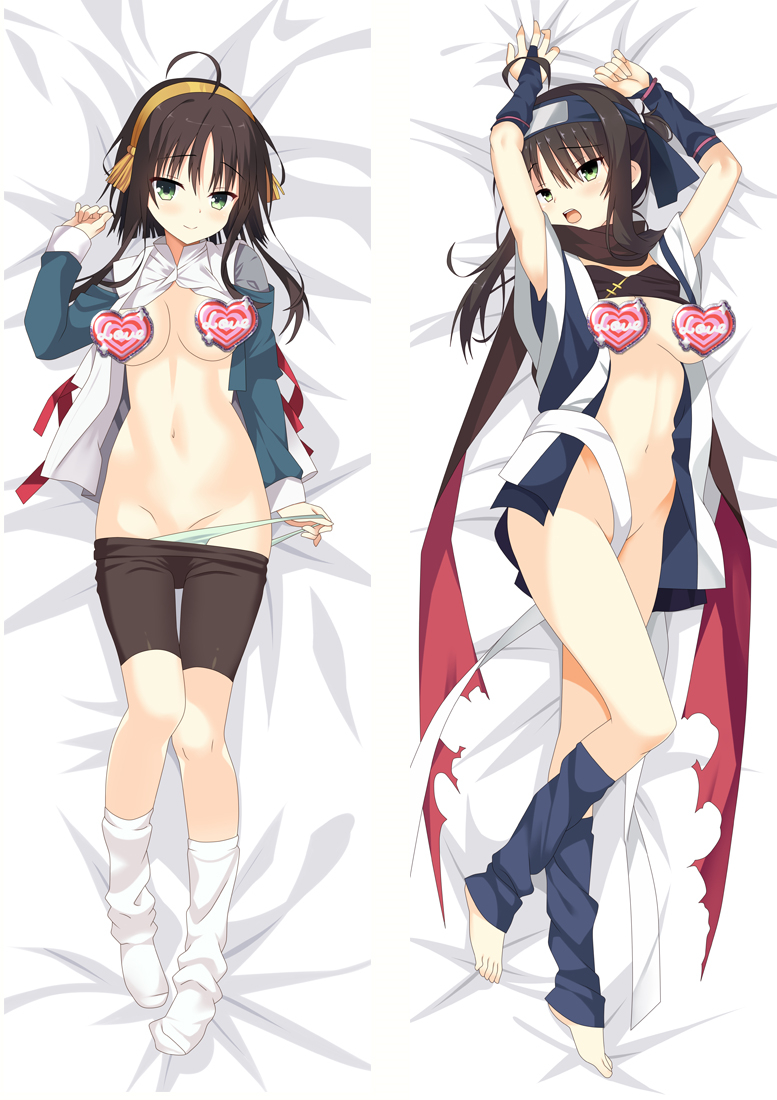Senren ＊ Banka Hitachi Mako Anime Dakimakura Pillow Cover H3898