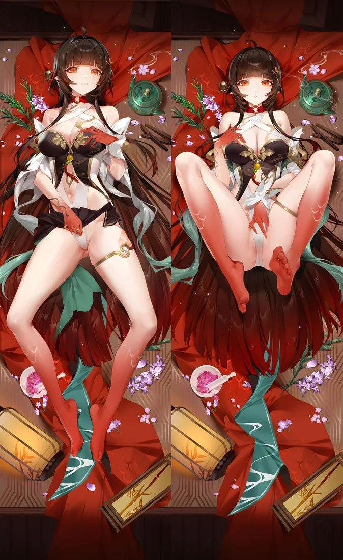 Honkai: Star Rail Lingsha Anime Dakimakura Body Pillow Cover