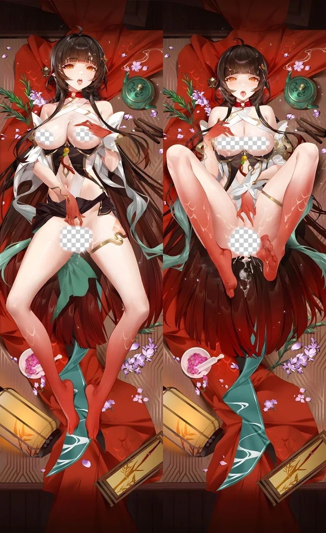 Honkai: Star Rail Lingsha Anime Dakimakura Body Pillow Cover