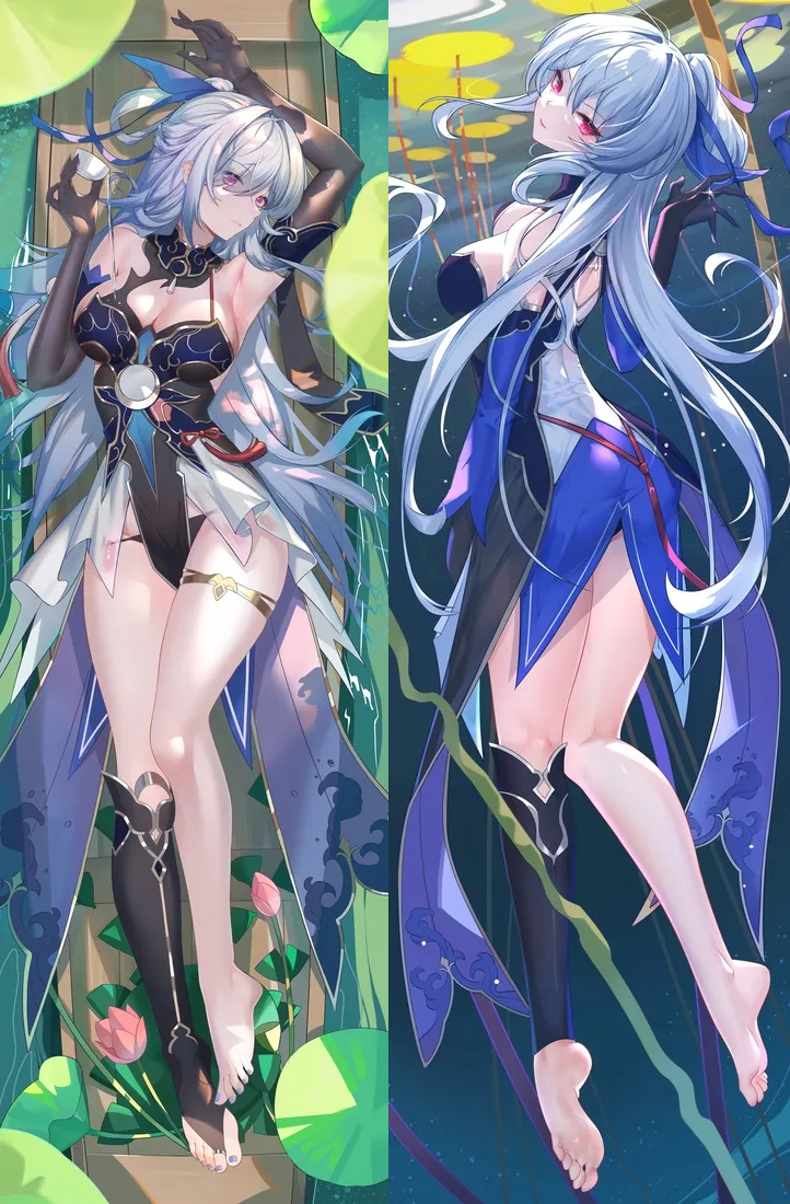 Honkai: Star Rail Jingliu Anime Dakimakura Body Pillow Cover