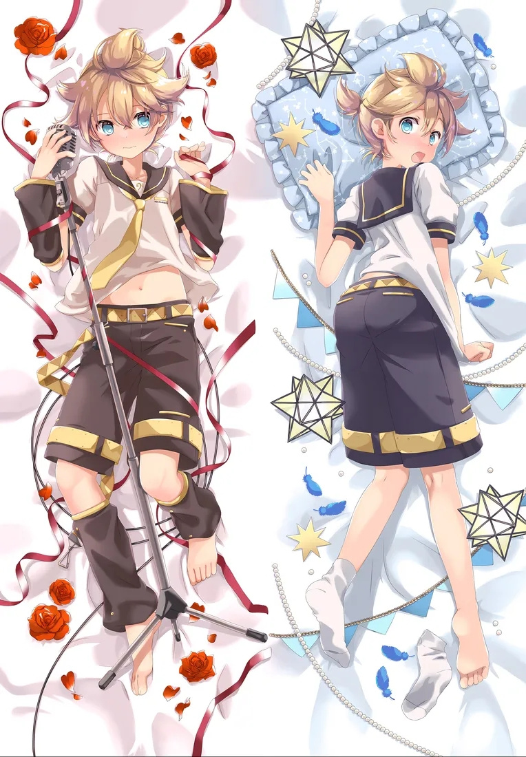 Vocaloid Kagamine Rin and Len Anime Dakimakura Body Pillow Cover
