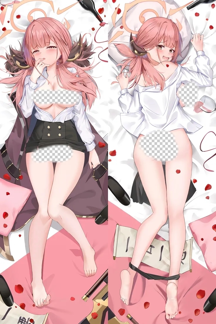 Blue Archive Rikuhachima Aru Anime Dakimakura Body Pillow Cover