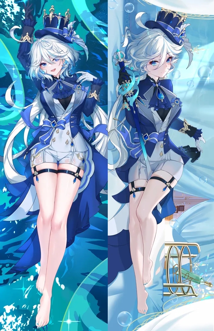 Genshin Impact Furina Anime Dakimakura Body Pillow Cover