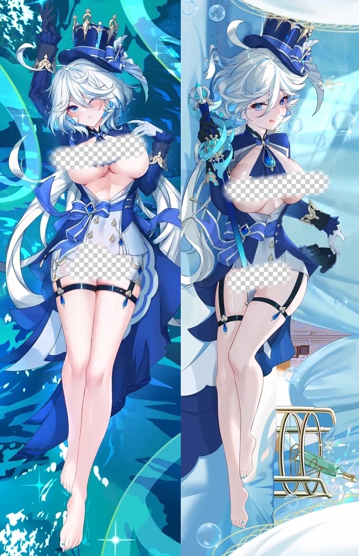 Genshin Impact Furina Anime Dakimakura Body Pillow Cover