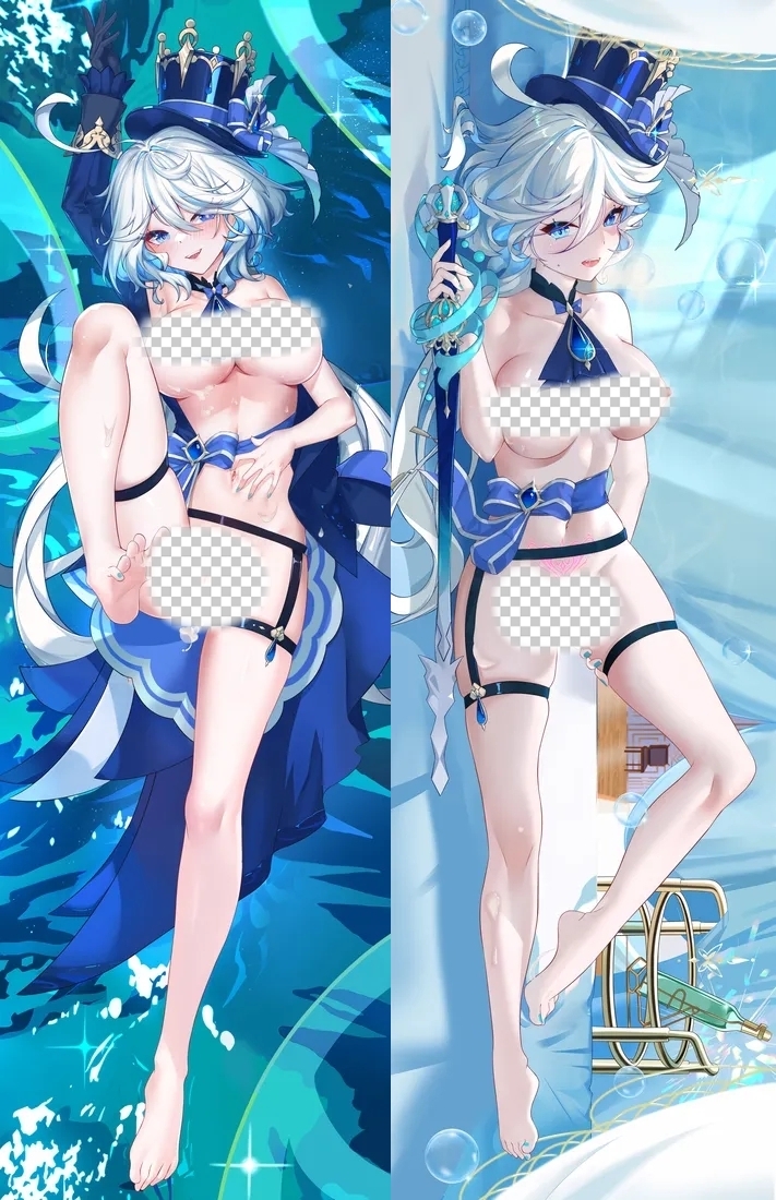 Genshin Impact Furina Anime Dakimakura Body Pillow Cover