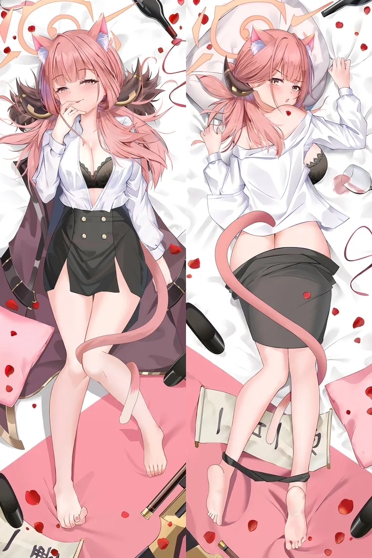 Blue Archive Rikuhachima Aru Anime Dakimakura Body Pillow Cover