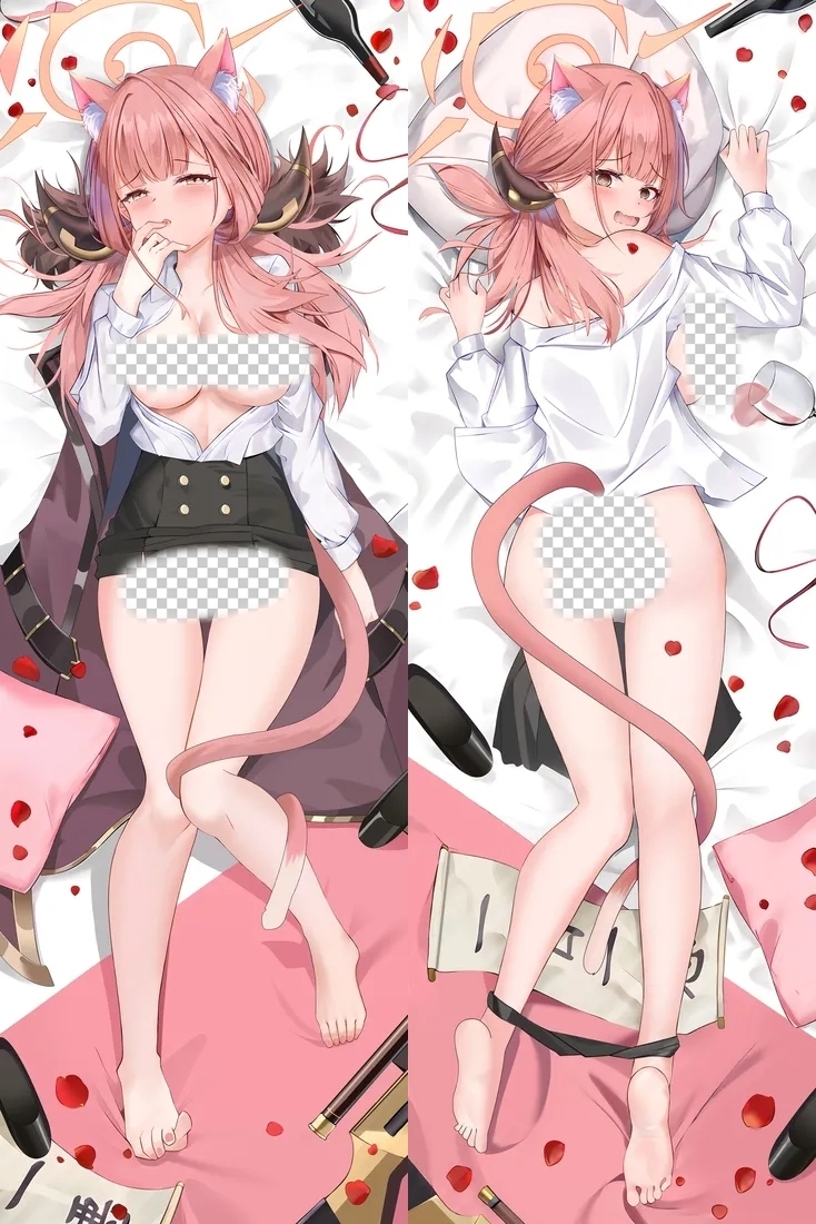 Blue Archive Rikuhachima Aru Anime Dakimakura Body Pillow Cover
