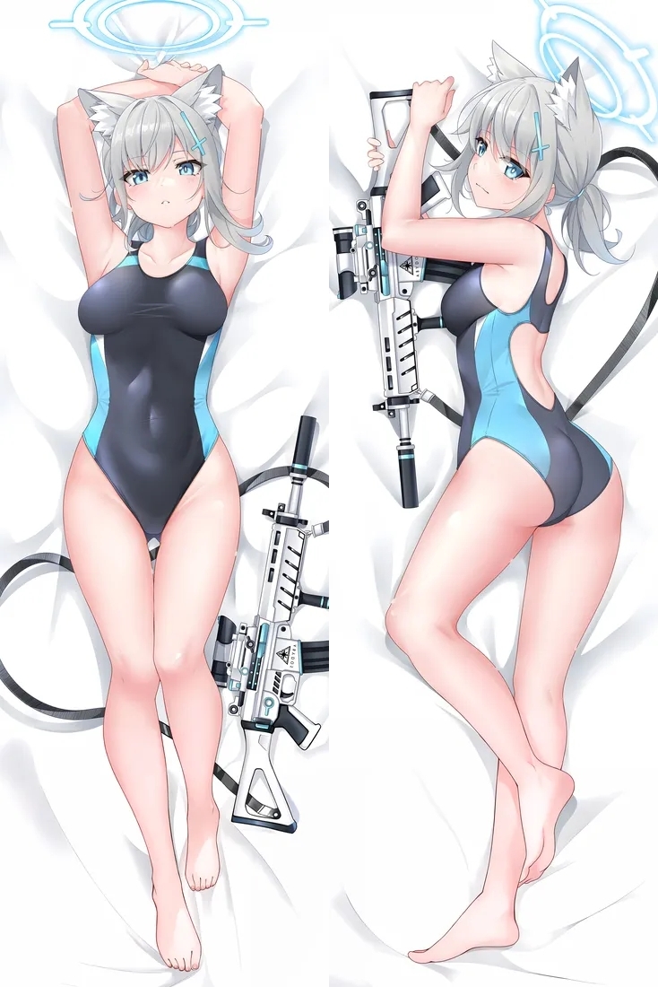 Blue Archive Sunaōkami Shiroko Anime Dakimakura Body Pillow Cover