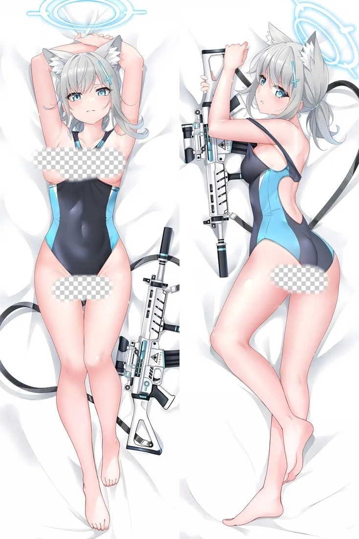 Blue Archive Sunaōkami Shiroko Anime Dakimakura Body Pillow Cover
