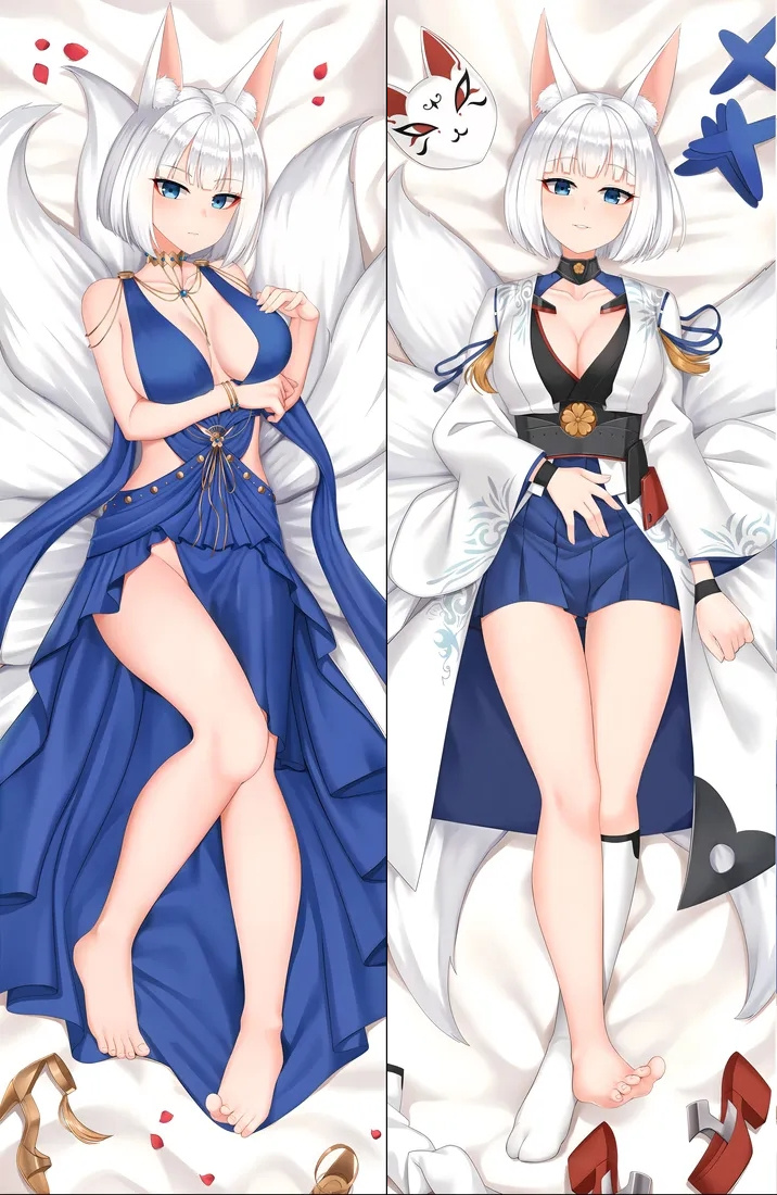 Azur Lane Kaga Anime Dakimakura Body Pillow Cover