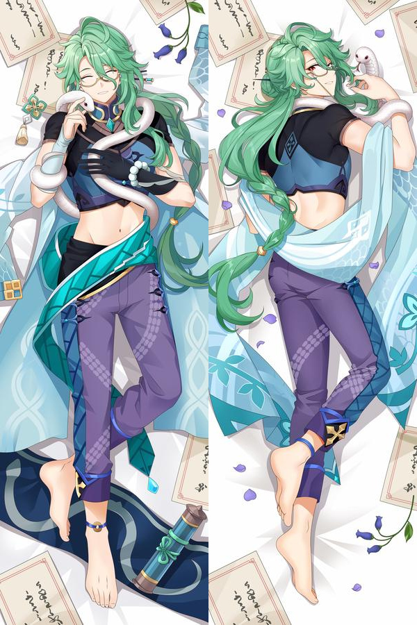 Genshin Impact Baizhu Anime Dakimakura Body Pillow Cover