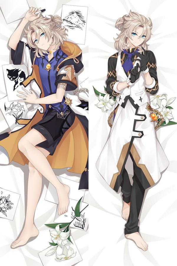 Genshin Impact Albedo Anime Dakimakura Body Pillow Cover