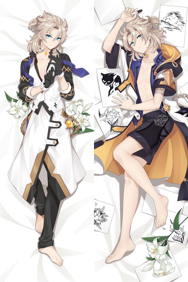 Genshin Impact Albedo Anime Dakimakura Body Pillow Cover