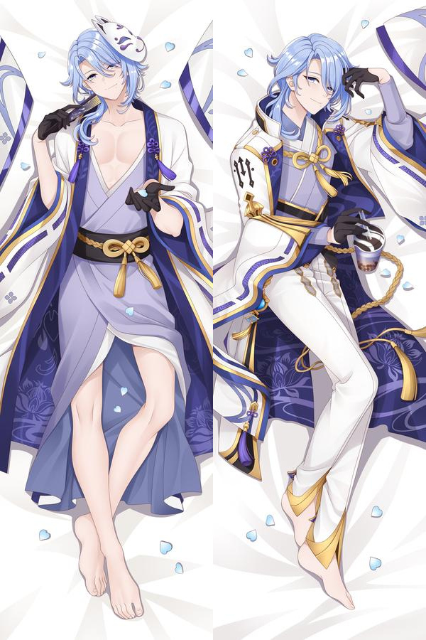 Genshin Impact Kamisato Ayato Anime Dakimakura Body Pillow Cover