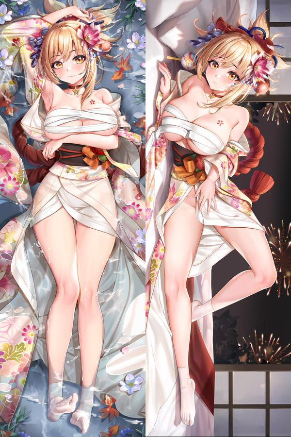 Genshin Impact Yoimiya Anime Dakimakura Body Pillow Cover