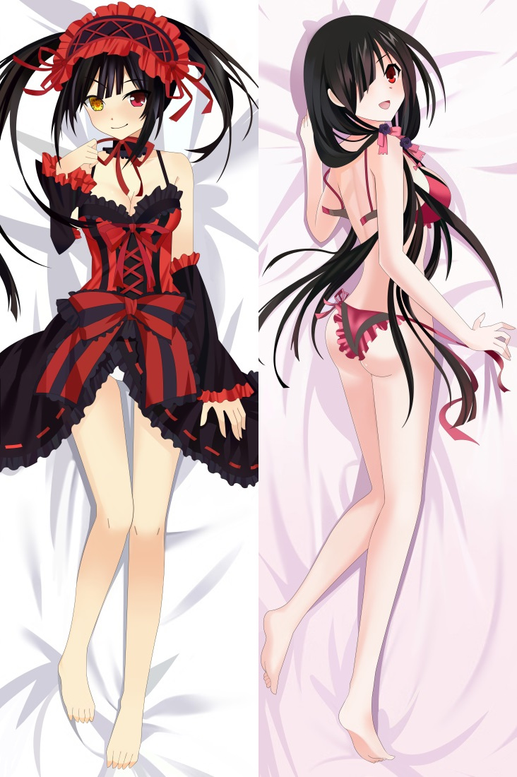 Date A Live Kurumi Tokisaki Anime Dakimakura Body Pillow Cover
