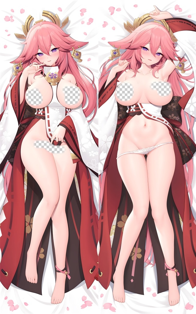 Genshin Impact Yae Miko Anime Dakimakura Body Pillow Cover