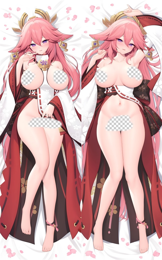 Genshin Impact Yae Miko Anime Dakimakura Body Pillow Cover