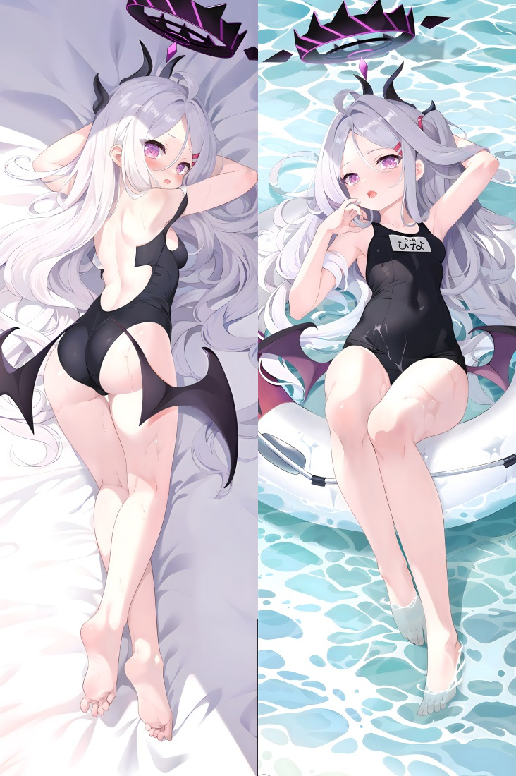 Blue Archive Sorasaki Hina Anime Dakimakura Body Pillow Cover
