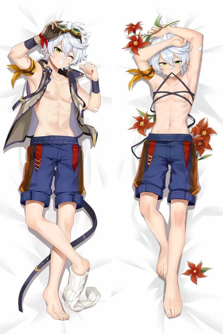 Genshin Impact Bennett Anime Dakimakura Body Pillow Cover