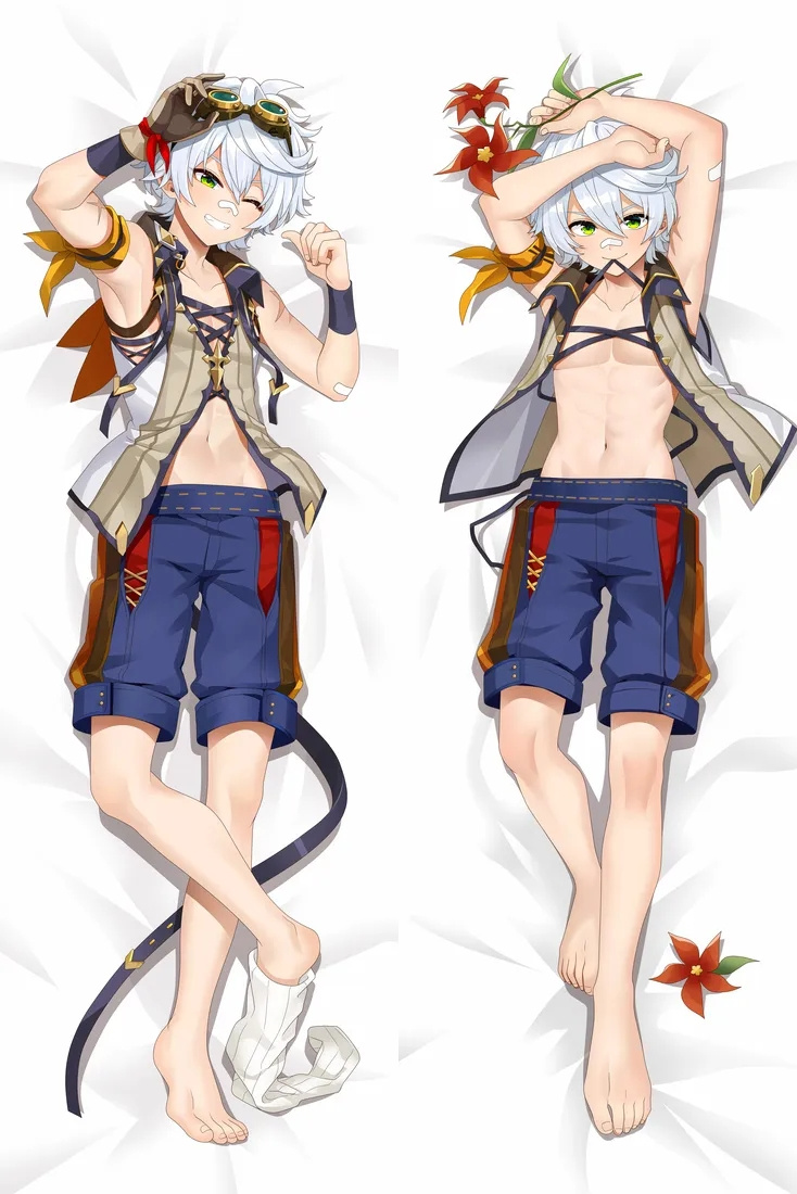 Genshin Impact Bennett Anime Dakimakura Body Pillow Cover