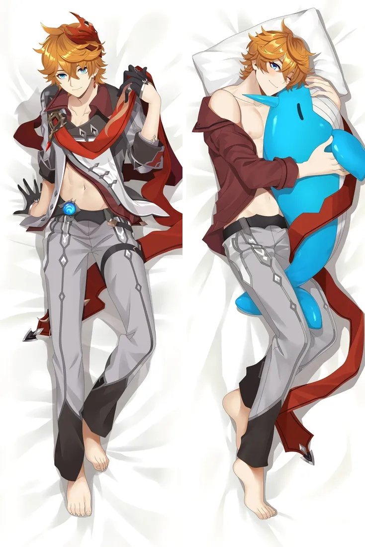 Genshin Impact Tartaglia Anime Dakimakura Body Pillow Cover